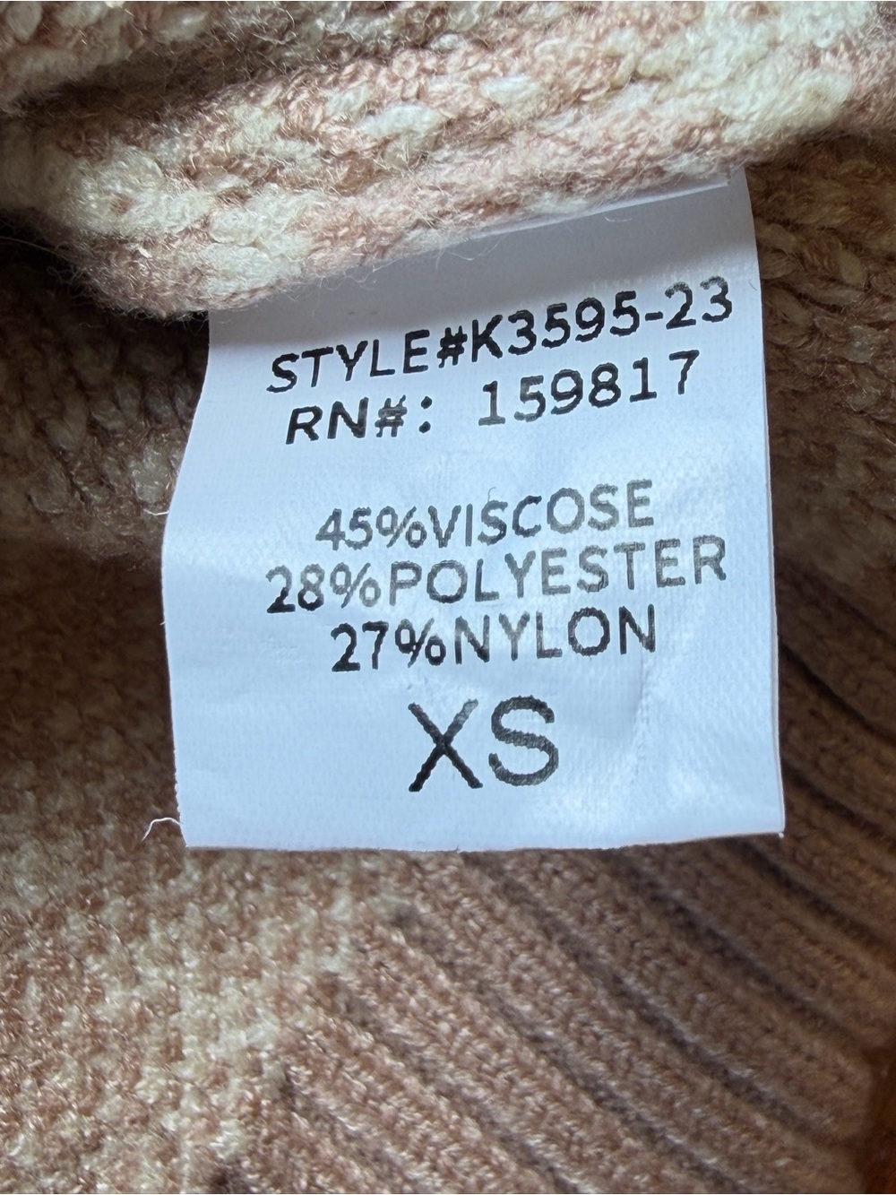 Altar'd State Cropped Cream and Tan Plaid Knit Sweater Size XS Light Academia - Picture 4 of 6